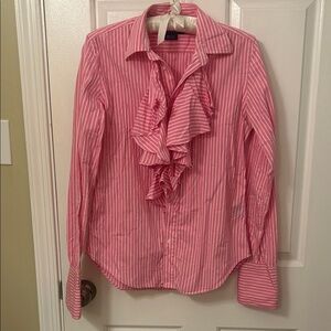 Ralph Lauren ruffle button down